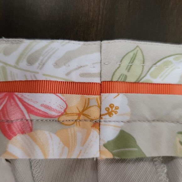 Tommy Bahama Mens Silk Khaki Colored Chino Shorts Size 38 Casual Vacation Pleat - Picture 5 of 10